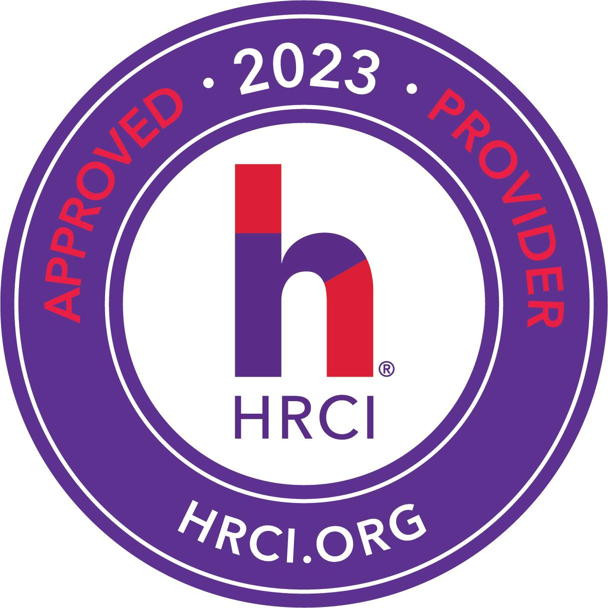 HRCI approved provider seal for 2023 Josh Bersin Academy